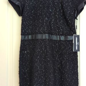 Black, midi cocktail dress